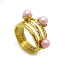 Precio barato oro plateado anillos de dedo diseño de compromiso para las mujeres